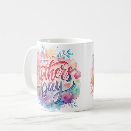 Niedlicher Tag der stilvollen Mütter Kaffeetasse (Vorderseite Links)