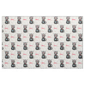 Niedlicher Tag der toten Zuckerschädelkatze Stoff (Yard (91,4 cm))