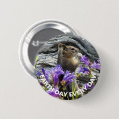 Niedlicher Tag des Erdeichhörnchens Nature Foto Ea Button (Vorne & Hinten)
