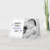 Niedlicher Tag des ersten Vaters | FOTO Karte (Vorderseite)