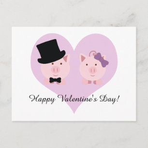 Niedlicher Tag des Happy Valentins Feiertagspostkarte