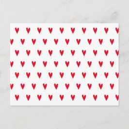 Niedlicher Tag des kleinen Roten Herzens Feiertagspostkarte