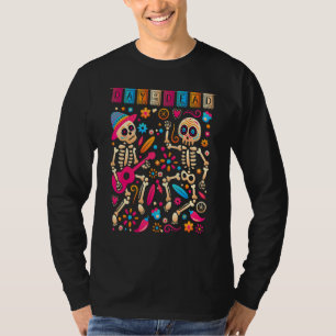 Niedlicher Tag des mexikanischen Skeletts T-Shirt