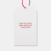 Niedlicher Tag des Roten Herzens Geschenkanhänger (Rückseite)