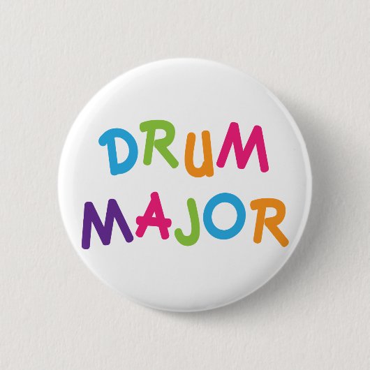 Niedlicher Tambourmajor Toon Button (Vorderseite)