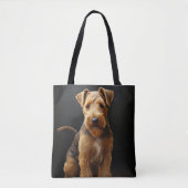 NIEDLICHER TAN & BROWN WELSH TERRIER DOG TASCHE (Vorderseite)