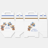 Niedlicher Tan Teddy Bear mit Balloons Boy Baby Du Geschenkschachtel (Ungeklappt)