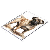 NIEDLICHER TAN- UND BROWN-MOPS NOTIZBLOCK (Linke Seite)