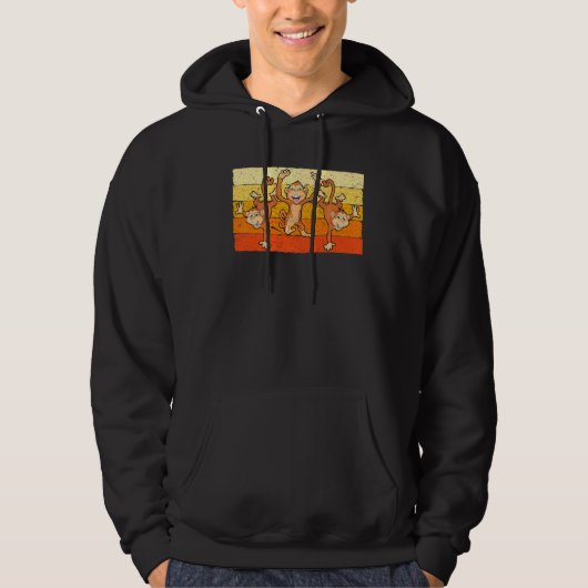 Niedlicher Tanzaffe Hoodie (Vorderseite)