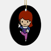 Niedlicher Tänzer, Jazz / Ballett Keramik Ornament (Rechts)