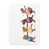 Niedlicher Tanzmagnet Magnet (Vertikal)