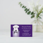 Niedlicher Taschen-Welpen-Hund Visitenkarte (Stehend Vorderseite)