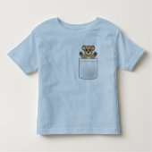 Niedlicher Tascheteddy-Bär - heller T - Shirt (Vorderseite)