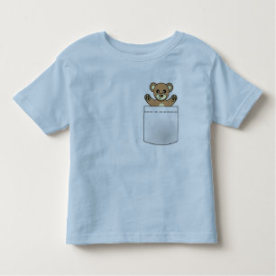 Niedlicher Tascheteddy-Bär - heller T - Shirt