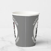 Niedlicher Tasmanischer Teufel personalisierter Ca Pappbecher (Rechts)