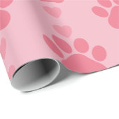 Niedlicher Tatzen-Druck Geschenkpapier (Rolleneckpunkt)