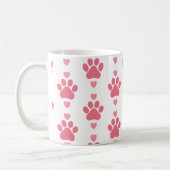 Niedlicher Tatzen-Druck Kaffeetasse (Links)