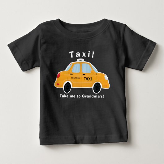 Niedlicher Taxi-Fahrerhaus-T - Shirt - Baby - (Vorderseite)