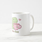 Niedlicher Tea-Rex-Schlägerteacup Kaffeetasse (VorderseiteRechts)