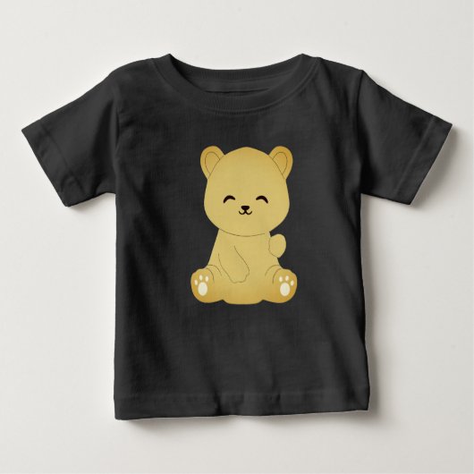 Niedlicher Teddy Bär Baby T-shirt (Vorderseite)