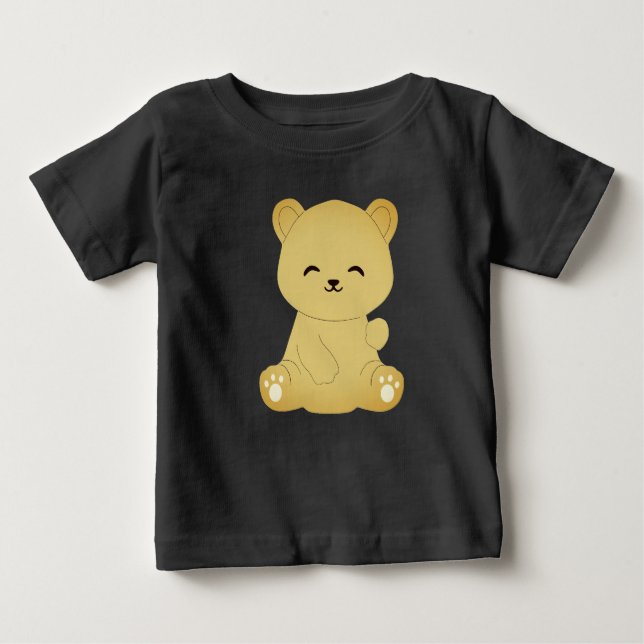 Niedlicher Teddy Bär Baby T-shirt (Vorderseite)