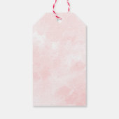 Niedlicher Teddy Bär, der ein Rotes Herz zum Gebur Geschenkanhänger (Rückseite)