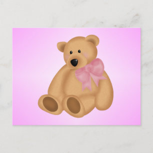 Niedlicher Teddy-Bär, für Baby-Girl Postkarte