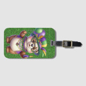 NIEDLICHER TEDDY-BAR FÜR MARDI GRAS GEPÄCKANHÄNGER (Vorderseite (Horizontal))