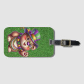 NIEDLICHER TEDDY-BAR FÜR MARDI GRAS GEPÄCKANHÄNGER (Vorderseite (Horizontal))