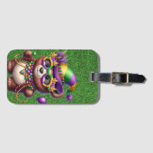 NIEDLICHER TEDDY-BAR FÜR MARDI GRAS GEPÄCKANHÄNGER (Vorderseite (Horizontal))