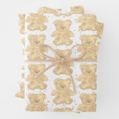 Niedlicher Teddy Bär Geschenkpapier Set (Beispiel)