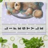 Niedlicher Teddy Bär Geschirrtuch (Gefaltet)