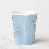 Niedlicher Teddy Bär in Hot Air Balloon Baby Dusch Pappbecher (Rechts)