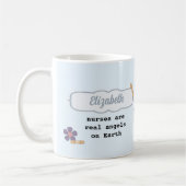 Niedlicher Teddy Bär Individuelle Name Geschenkide Kaffeetasse (Links)