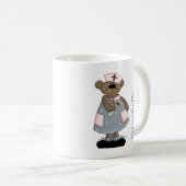 Niedlicher Teddy Bär Individuelle Name Geschenkide Tasse (VorderseiteRechts)