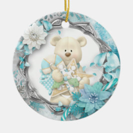 Niedlicher Teddy Bär Keramik Ornament