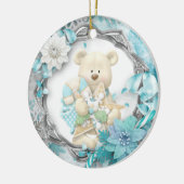 Niedlicher Teddy Bär Keramik Ornament (Links)
