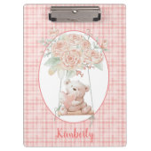 Niedlicher Teddy Bär Klemmbrett (Vorderseite)