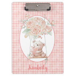 Niedlicher Teddy Bär Klemmbrett