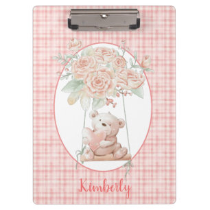 Niedlicher Teddy Bär Klemmbrett