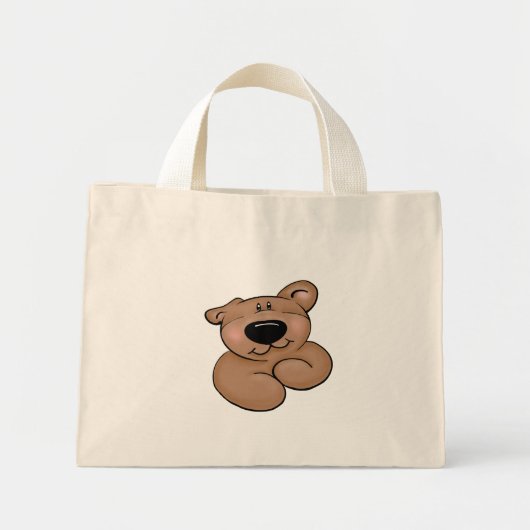 Niedlicher Teddy Bär Mini Stoffbeutel (Vorne)