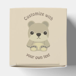 Niedlicher Teddy-Bär mit benutzerdefiniertem Text Geschenkschachtel