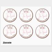 Niedlicher Teddy Bär Nostalgie Es ist Twins Baby D Runder Aufkleber (Blatt)