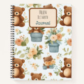 Niedlicher Teddy Bär Notizblock (Vorderseite)