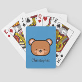 Niedlicher Teddy Bär Personalisiert Spielkarten (Rückseite)