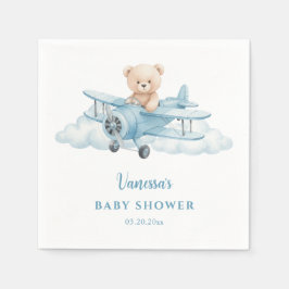 Niedlicher Teddy Bär Pilot Paper Napkin Serviette