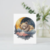 Niedlicher Teddy Bär Postkarte (Stehend Vorderseite)