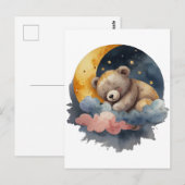 Niedlicher Teddy Bär Postkarte (Vorne/Hinten)