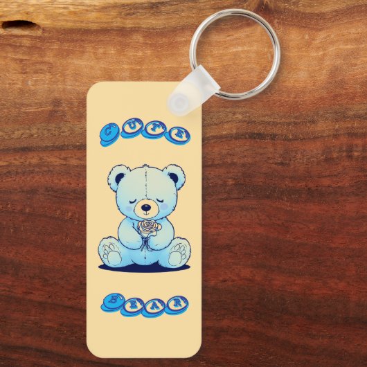 Niedlicher Teddy Bär Schlüsselanhänger (Rückseite)