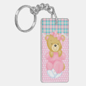 Niedlicher Teddy Bär Schlüsselanhänger (Vorderseite links)